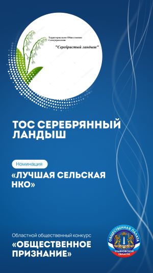 Общественная организация территориальное общественное самоуправление «Серебристый ландыш» села Старые Маклауши муниципального образования «Старомаклаушинское сельское поселение» Майнского района Ульяновской области